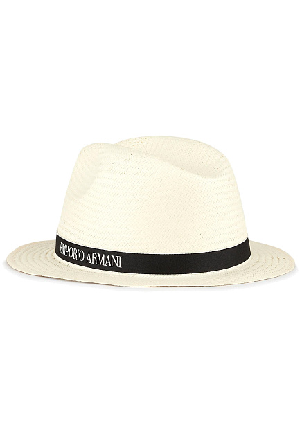 Белая шляпа EMPORIO ARMANI