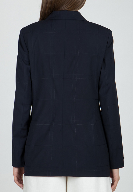 Пиджак PESERICO  - Вискоза, Шерсть - цвет синий