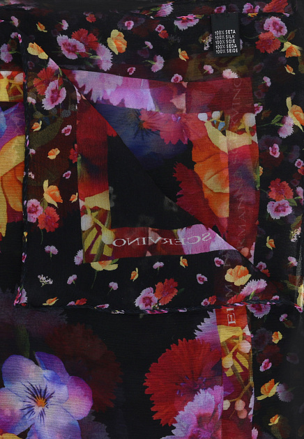 Шелковый платок с цветочным принтом ERMANNO SCERVINO - ИТАЛИЯ