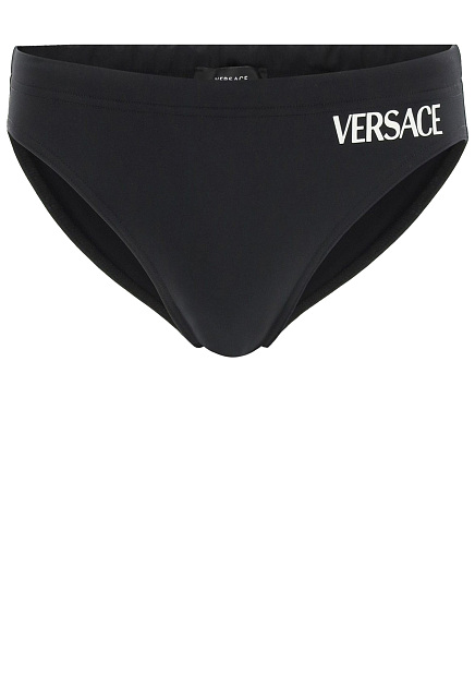 Черные плавки с логотипом VERSACE