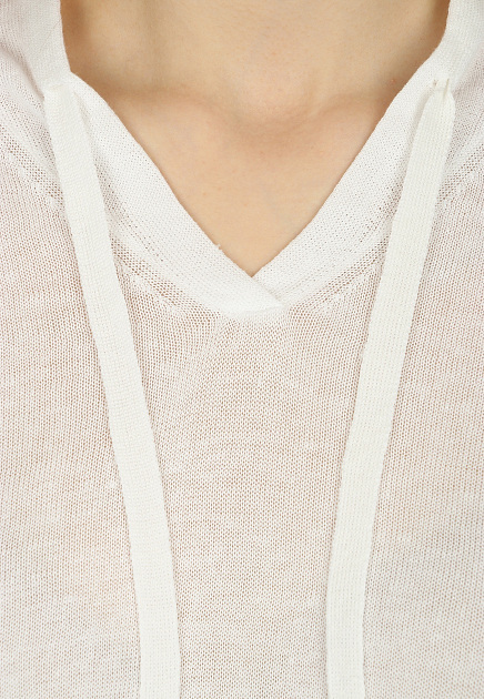 Пуловер CAPPELLINI BY PESERICO  - Хлопок, Лён - цвет белый