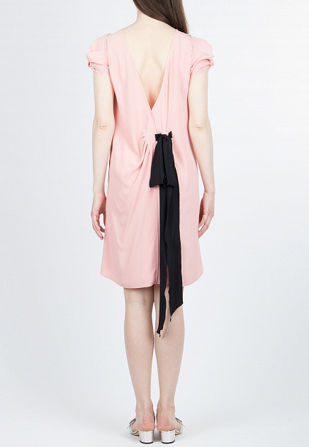 Платье N21  - Ацетат, Шелк - цвет розовый
