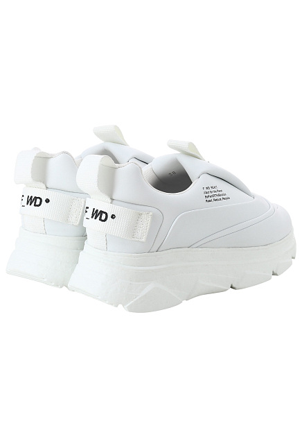 Белые кроссовки без шнуровки из переработанного микроволокна F-WD F_WD - США