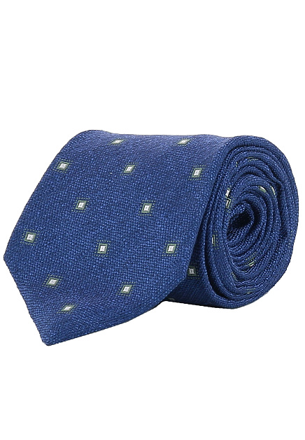 Синий галстук ISAIA