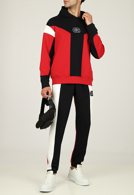 Спортивный костюм EMPORIO ARMANI  - Хлопок - цвет красный