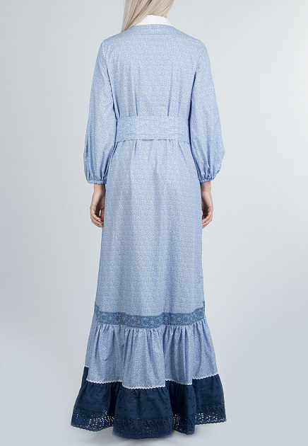 Платье HOLY CAFTAN  - Хлопок - цвет голубой