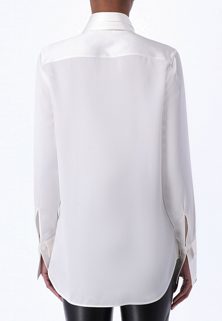 Белая рубашка из шелка ERMANNO SCERVINO - ИТАЛИЯ