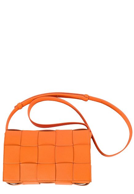 Оранжевая сумка Cassette BOTTEGA VENETA