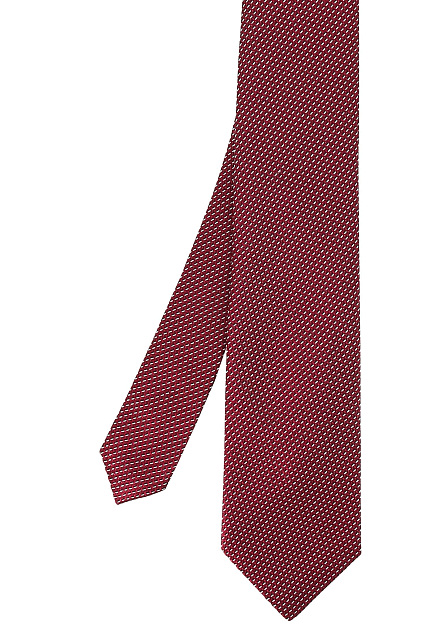 Красный галстук с геометрическим принтом BRIONI - ИТАЛИЯ