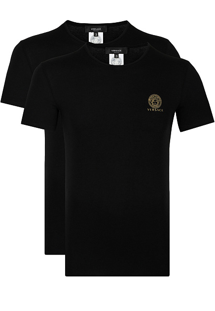 Комплект черных футболок VERSACE