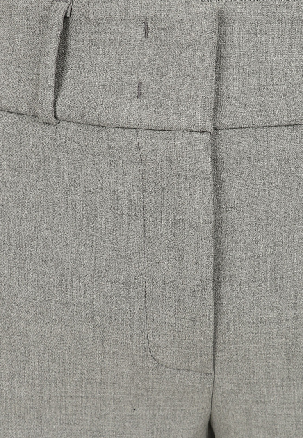 Серые брюки с высокой посадкой PESERICO