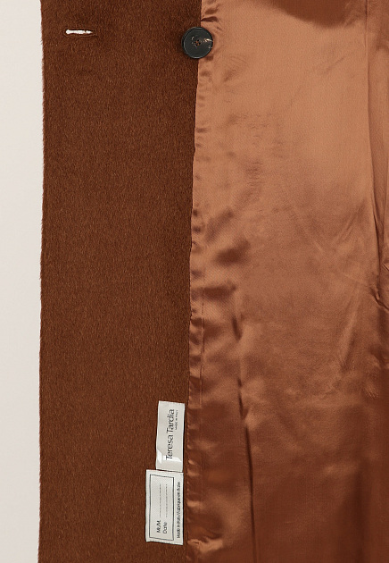 Пальто из шерсти альпака сури с поясом TERESA TARDIA
