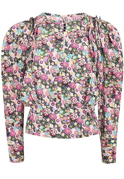 Блуза с цветочным принтом ISABEL MARANT