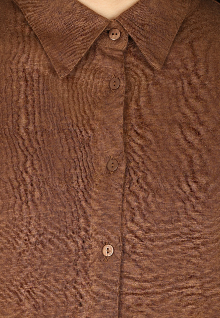 Рубашка MAX&MOI  - Лён - цвет коричневый