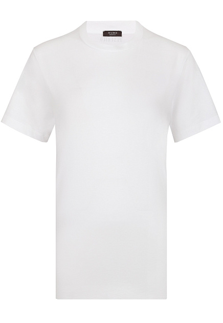 Белая футболка из хлопка PESERICO