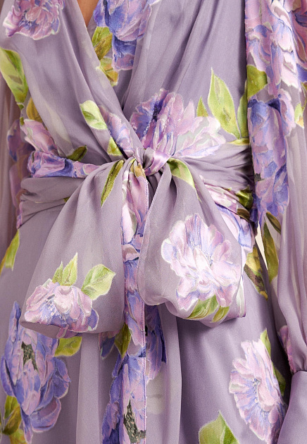 Платье LUISA SPAGNOLI  - Вискоза, Шелк - цвет фиолетовый