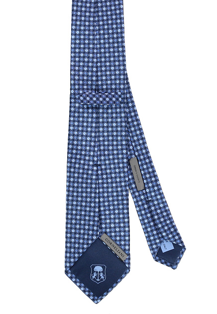 Синий галстук из шелка CORNELIANI - ИТАЛИЯ