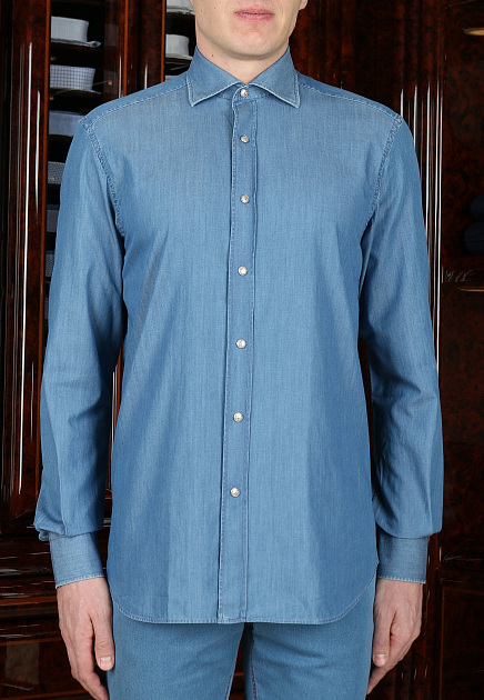 Голубая Рубашка STEFANO RICCI по цене 64 900 руб