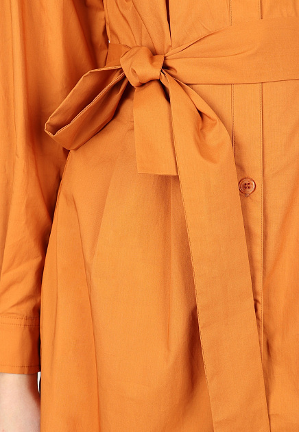 Платье PINKO  - Хлопок - цвет оранжевый