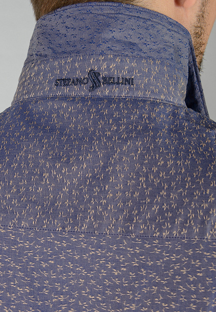 Рубашка STEFANO BELLINI  - Хлопок - цвет синий