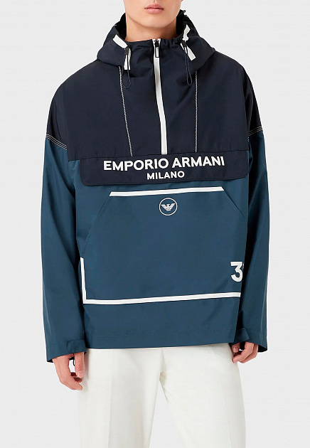 Куртка EMPORIO ARMANI  - Полиэстер - цвет синий
