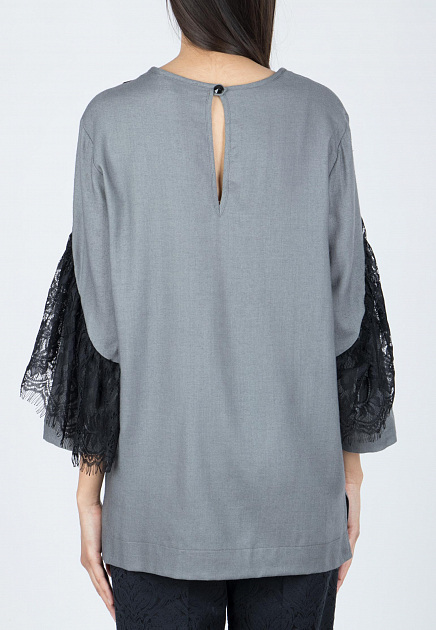 Блуза VIA TORRIANI 88  - Шерсть - цвет серый