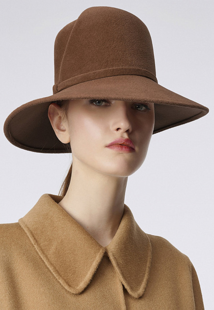 Шляпа LUISA SPAGNOLI  - Шерсть - цвет коричневый