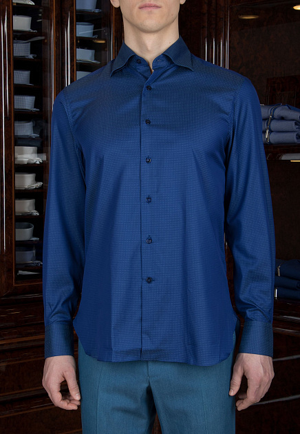 Синяя Рубашка STEFANO RICCI по цене 78 900 руб