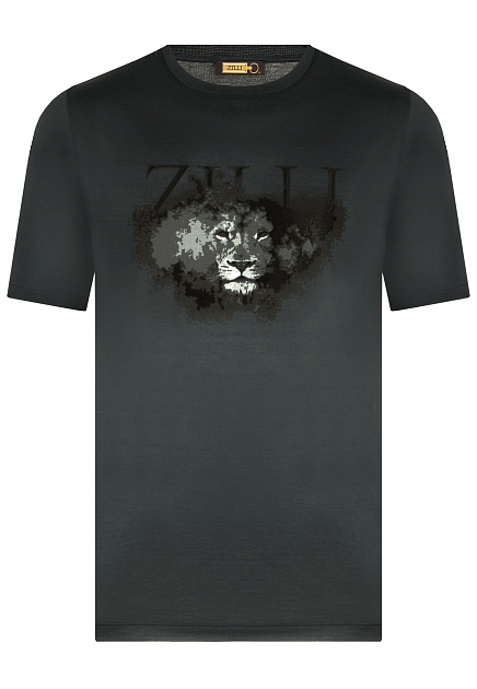 Хлопковая футболка с логотипом ZILLI