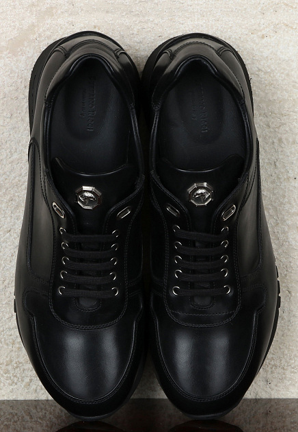 Кожаные кроссовки STEFANO RICCI  - Кожа - цвет черный