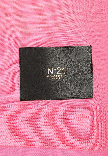 Джемпер No21  - Шерсть - цвет розовый