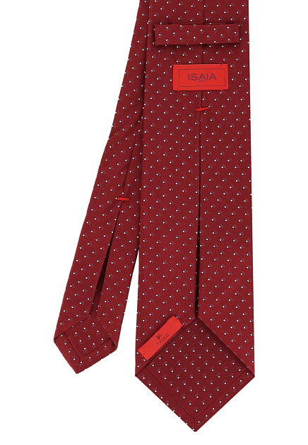 Красный галстук ISAIA - ИТАЛИЯ