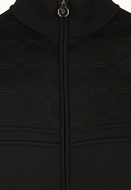 Черный спортивный костюм из хлопка и шёлка STEFANO RICCI