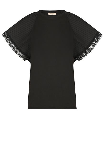 Блуза с кружевными рукавами  TWINSET Milano