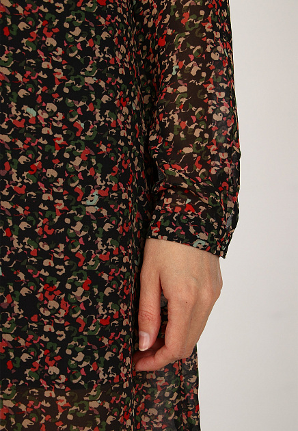 Струящееся платье-рубашка с боковыми разрезами  PATRIZIA PEPE