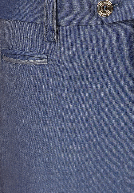 Шерстяные брюки синего цвета
