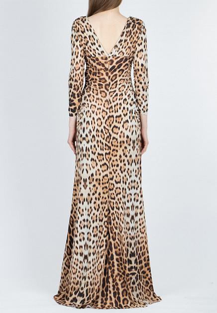 Платье ROBERTO CAVALLI  - Полиамид - цвет леопардовый