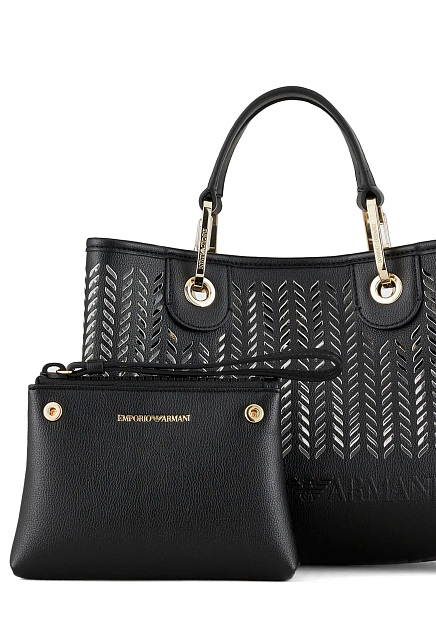Сумка EMPORIO ARMANI  - Полиуретан - цвет черный
