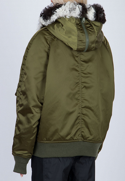 Зимняя куртка No21  - Полиамид - цвет зеленый