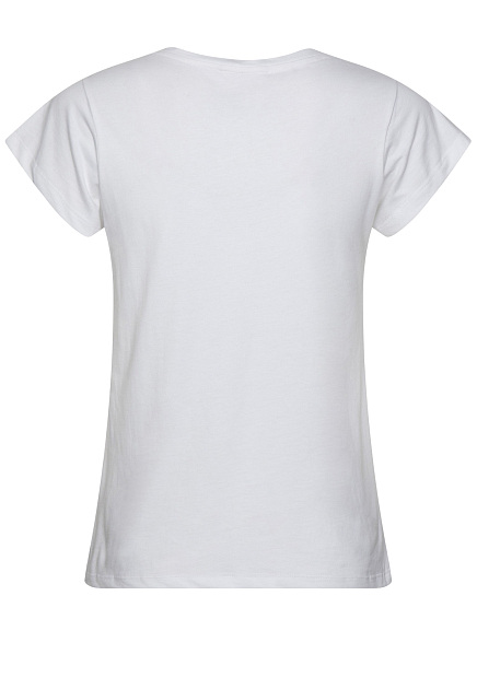 Белая футболка из хлопка с декором MAX&MOI - ФРАНЦИЯ