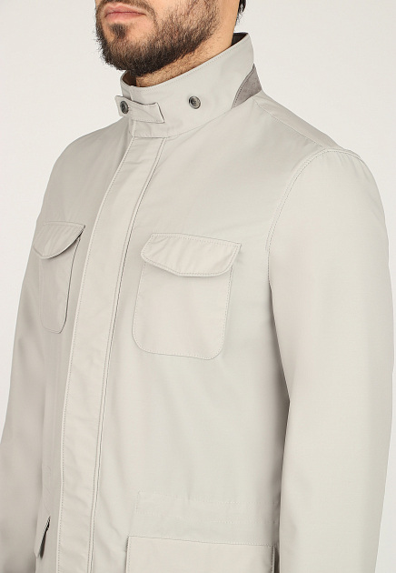 Куртка MANDELLI  - Полиамид, Шерсть - цвет серый