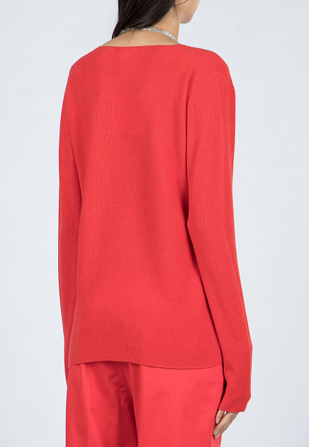 Пуловер FABIANA FILIPPI  - Хлопок, Шерсть - цвет красный