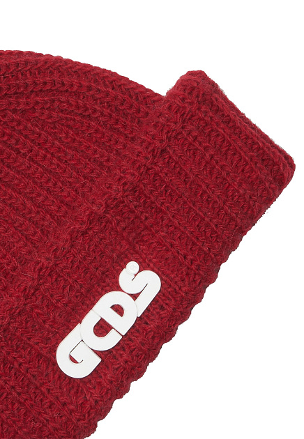 Красная шапка с логотипом GCDS - ИТАЛИЯ