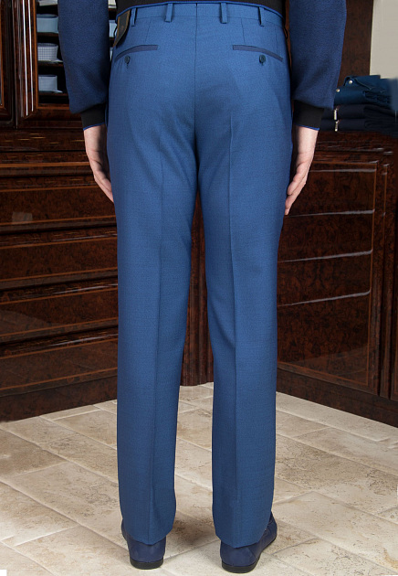 Шерстяные брюки STEFANO RICCI  - Шерсть - цвет синий