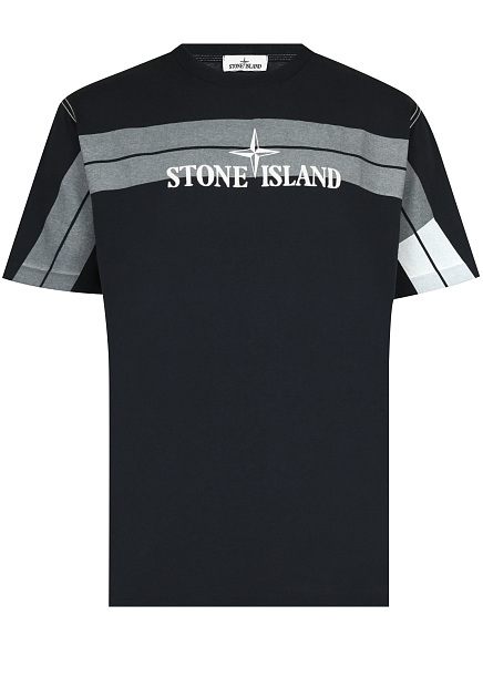 Футболка с логотипом STONE ISLAND