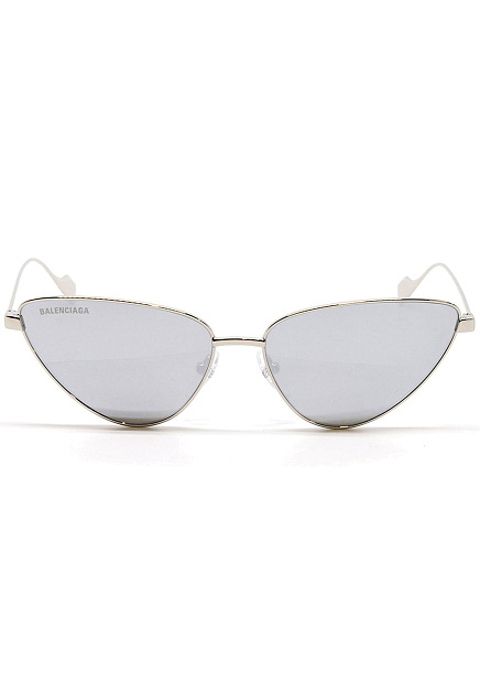Зеркальные солнцезащитные очки треугольной формы BALENСIAGA