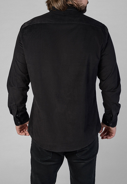 Вельветовая рубашка STEFANO BELLINI  - Хлопок - цвет черный
