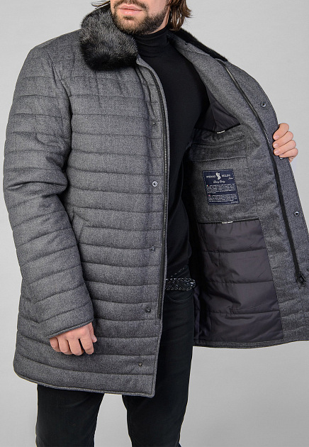Куртка STEFANO BELLINI  - Шерсть - цвет серый