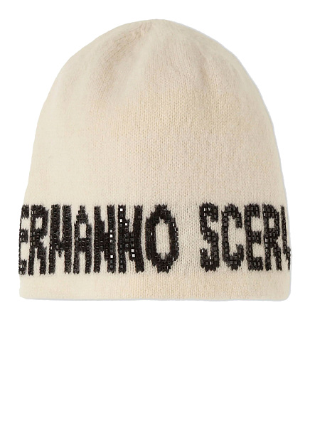 Кашемировая шапка с логотипом ERMANNO SCERVINO