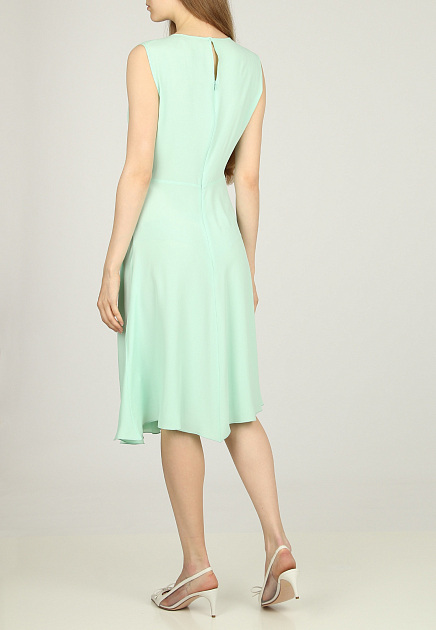 Платье No21  - Ацетат, Шелк - цвет зеленый